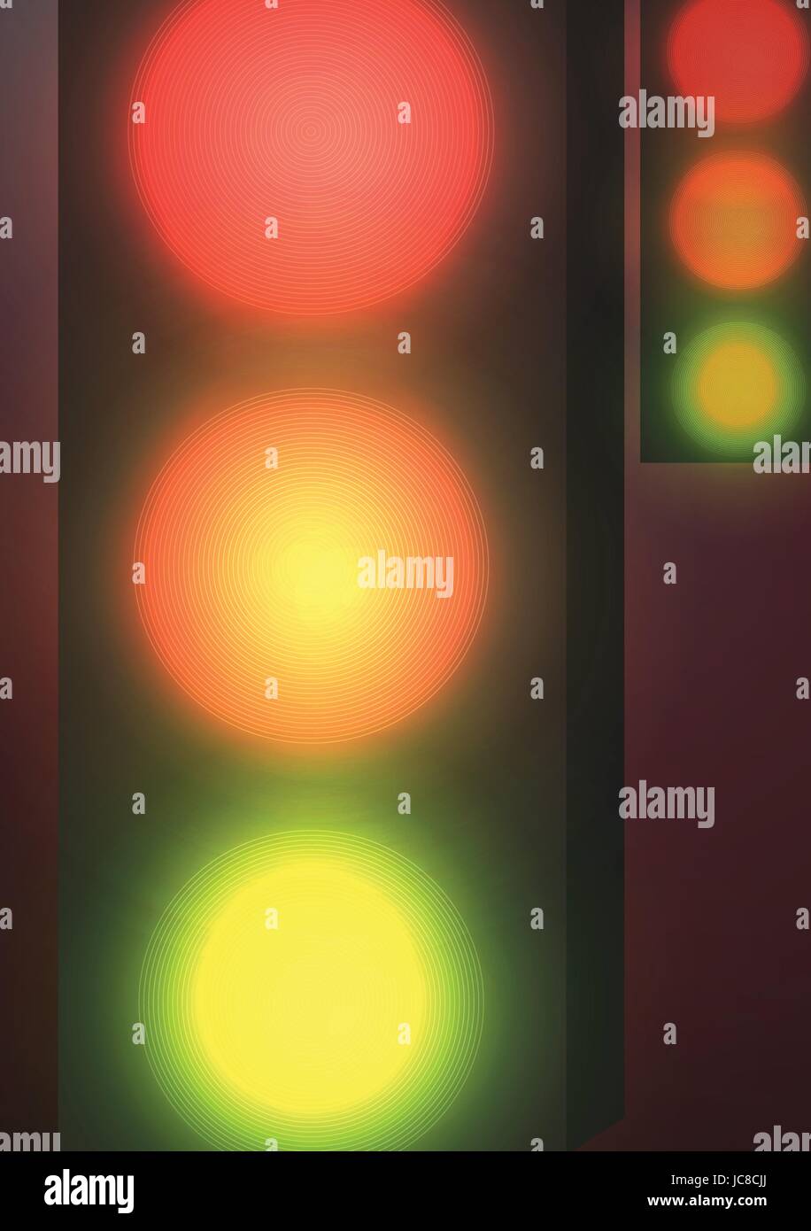 Segnali rossi di notte Immagini Vettoriali Stock Alamy