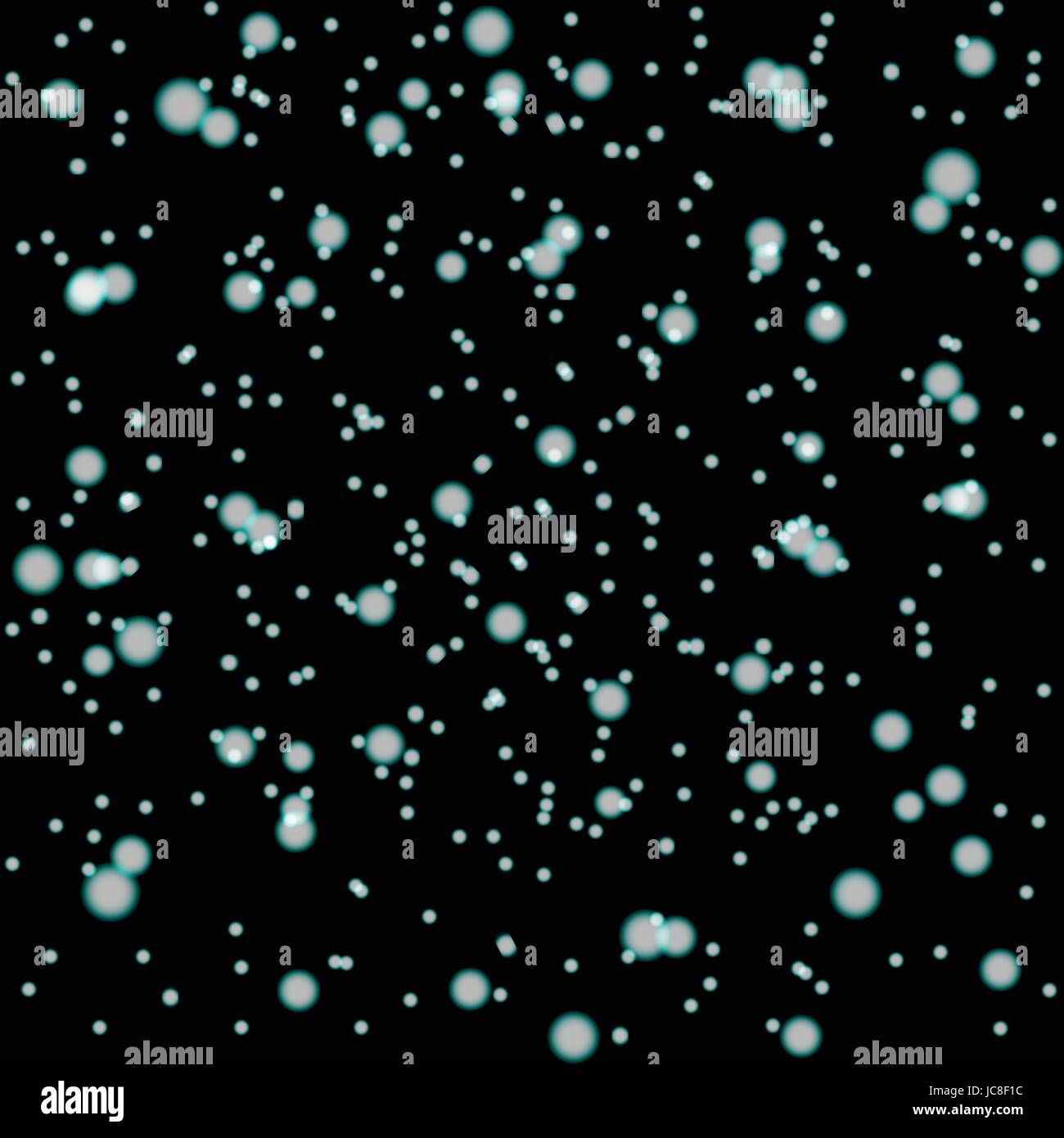 Abstract la caduta di neve. cerchi di gradiente di caduta di neve su sfondo nero. Illustrazione Vettoriale. Illustrazione Vettoriale