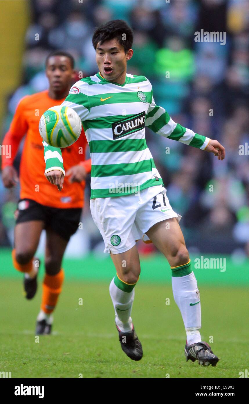 ZHENG ZHI Glasgow Celtic FC CELTIC PARK GLASGOW Scozia 20 Febbraio 2010 Foto Stock