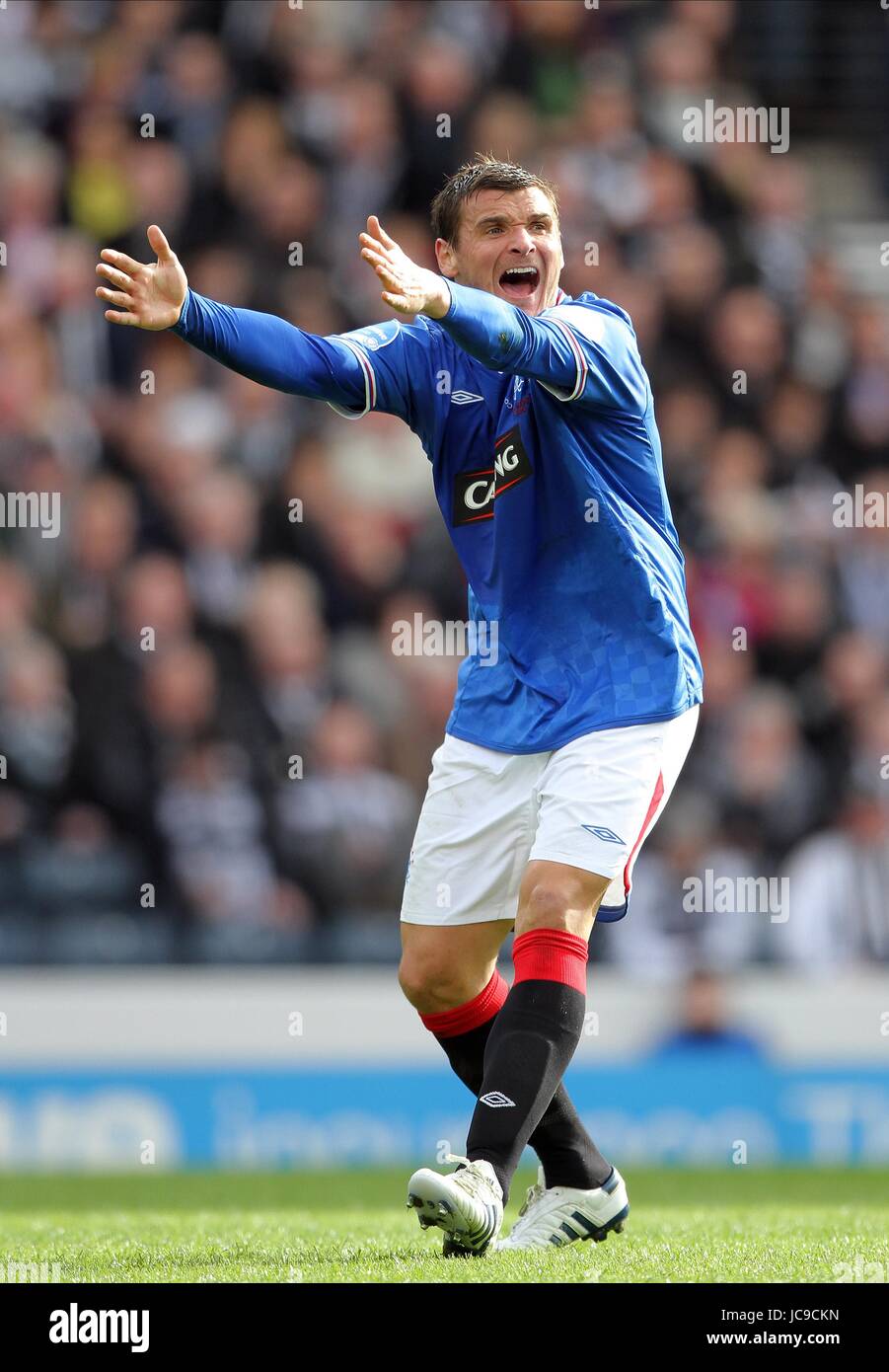 LEE MCCULOCH.St Mirren FC V Rangers FC HAMPDEN PARK GLASGOW Scozia 21 Marzo 2010 Foto Stock