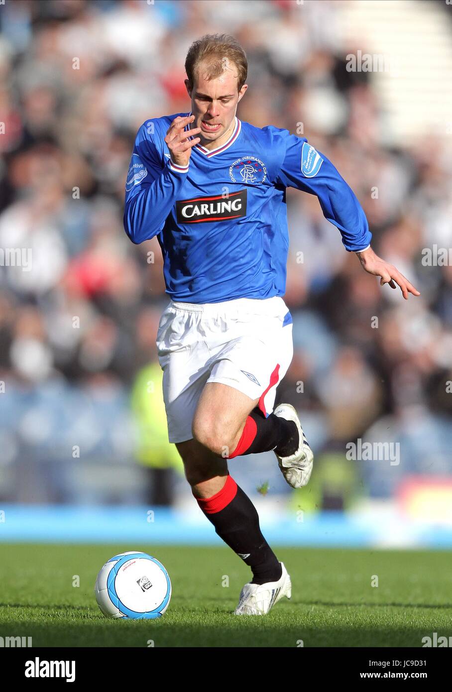 STEVEN WHITTAKER Glasgow Rangers FC HAMPDEN PARK GLASGOW Scozia 21 Marzo 2010 Foto Stock