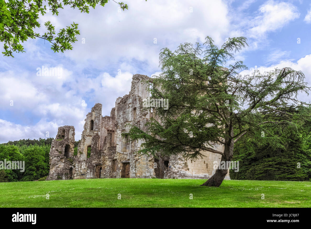 Il vecchio castello Wardour, Tisbury, Wiltshire, Inghilterra, Regno Unito Foto Stock