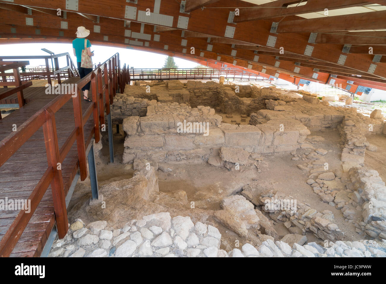 Kourion sito archeologico, casa di Eustolius, vicino a Limassol Limassol Cipro del Sud Foto Stock