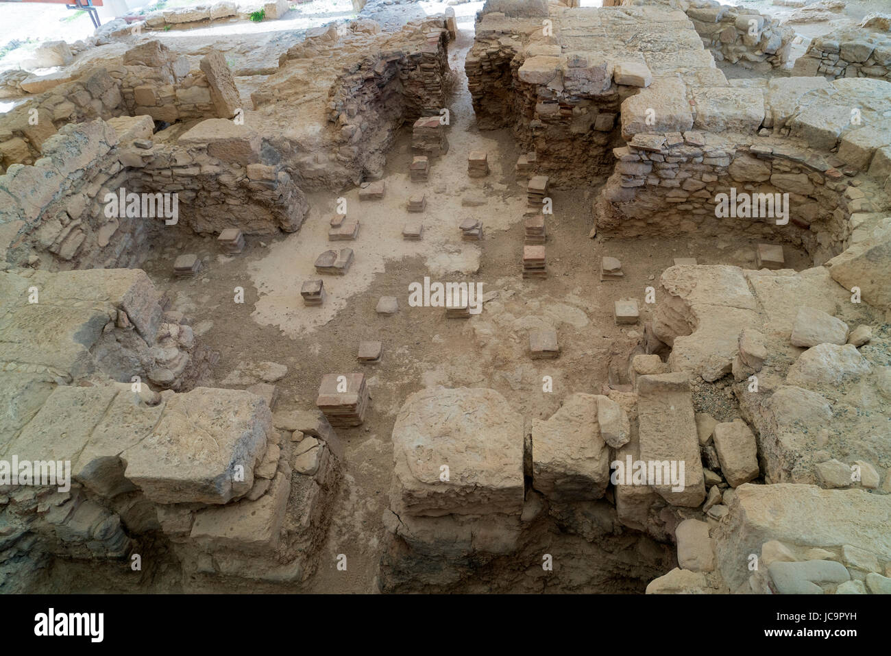 Kourion sito archeologico, casa di Eustolius, vicino a Limassol Limassol Cipro del Sud Foto Stock