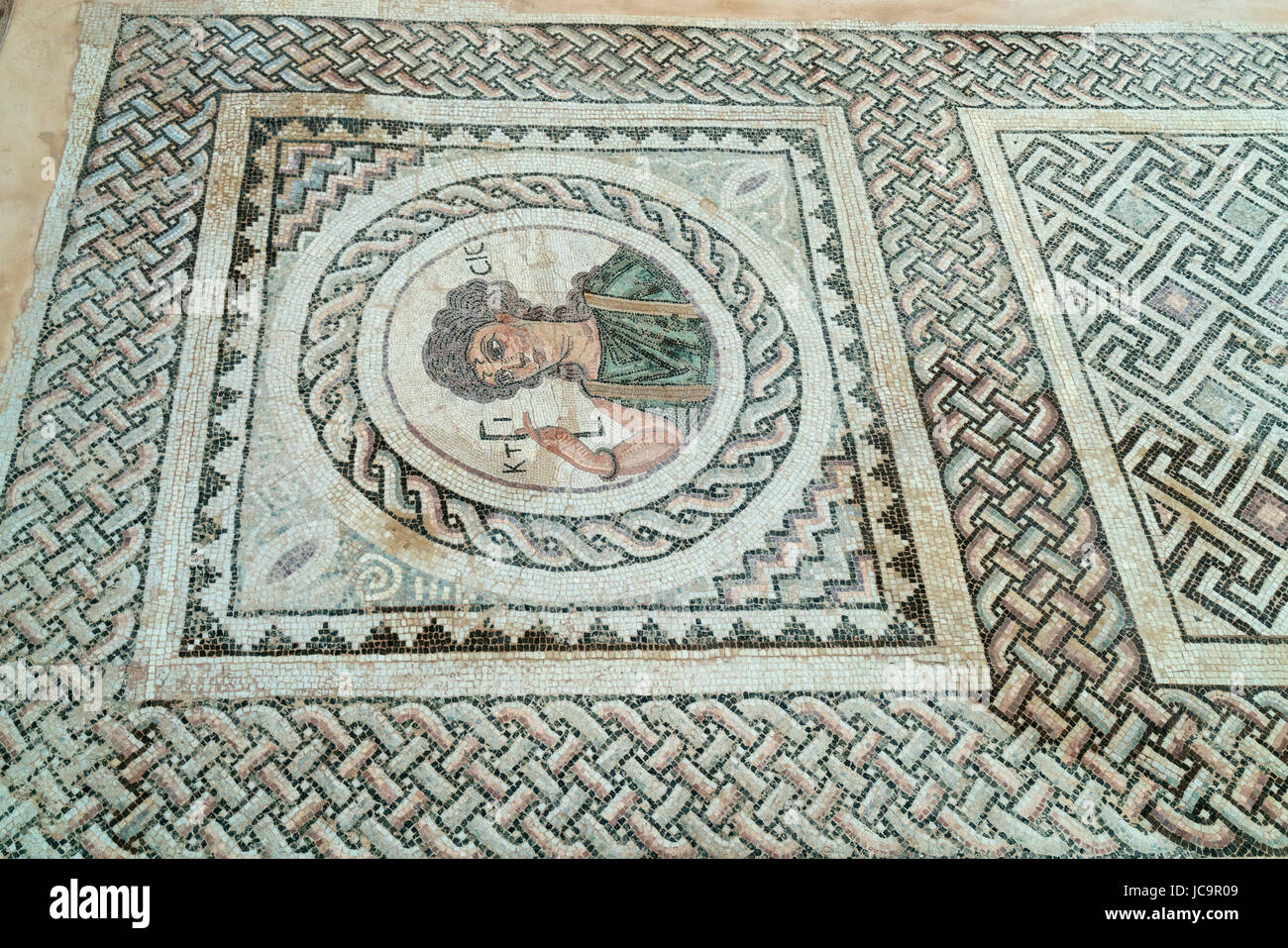 Kourion sito archeologico, casa di Eustolius, vicino a Limassol Limassol Cipro del Sud Foto Stock