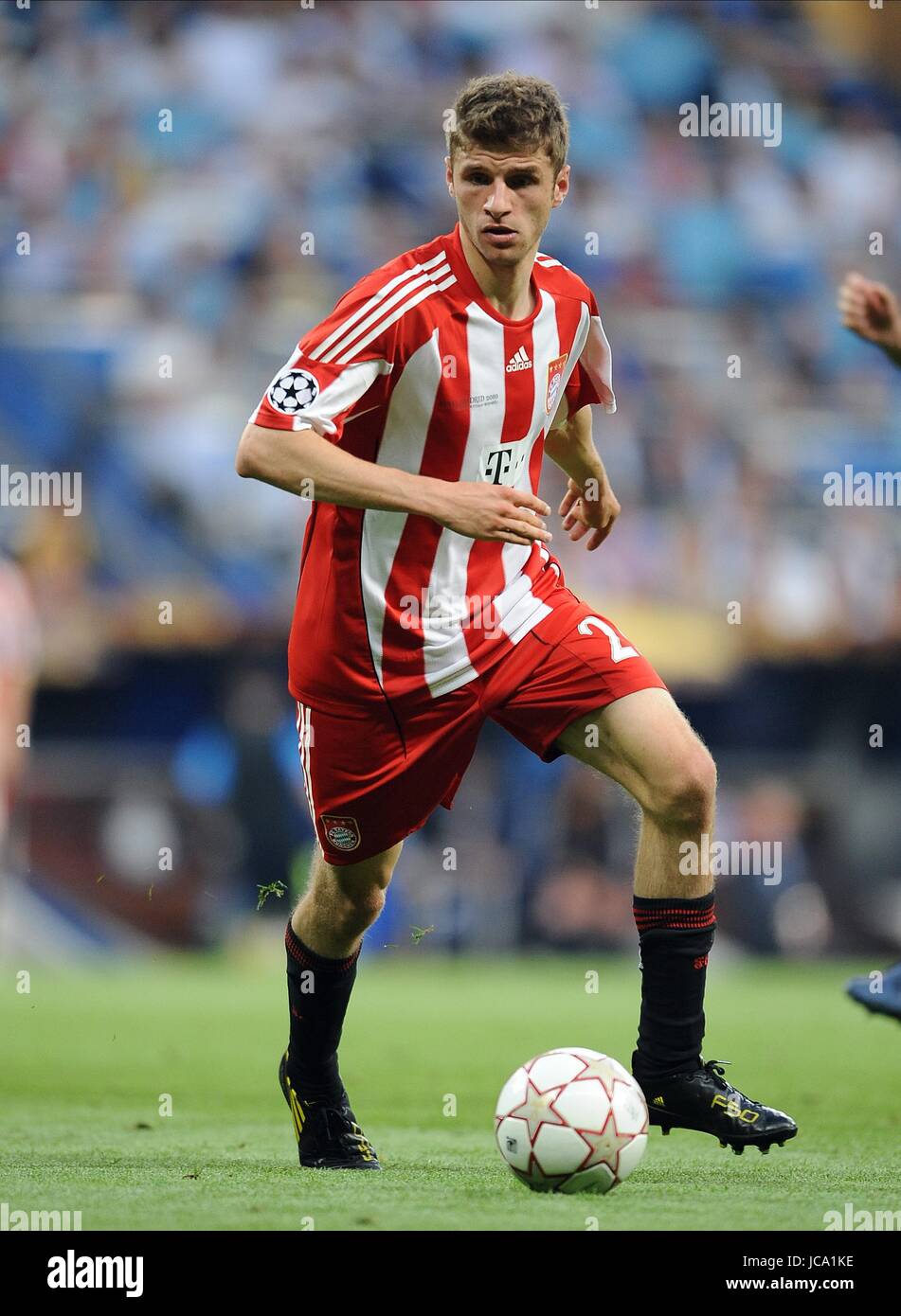 THOMAS MULLER BAYER BAYER DI MONACO DI BAVIERA MONACO DI BAVIERA SANTIAGO BERNABEU MADRID Spagna 22 Maggio 2010 Foto Stock