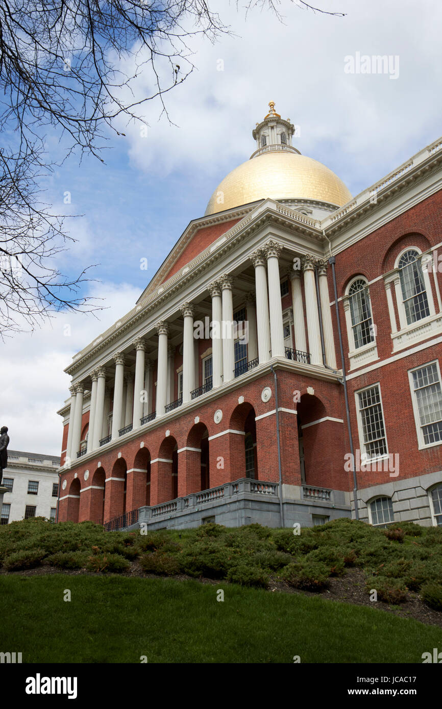 Massachusetts State House State Capitol Building Boston STATI UNITI D'AMERICA Foto Stock