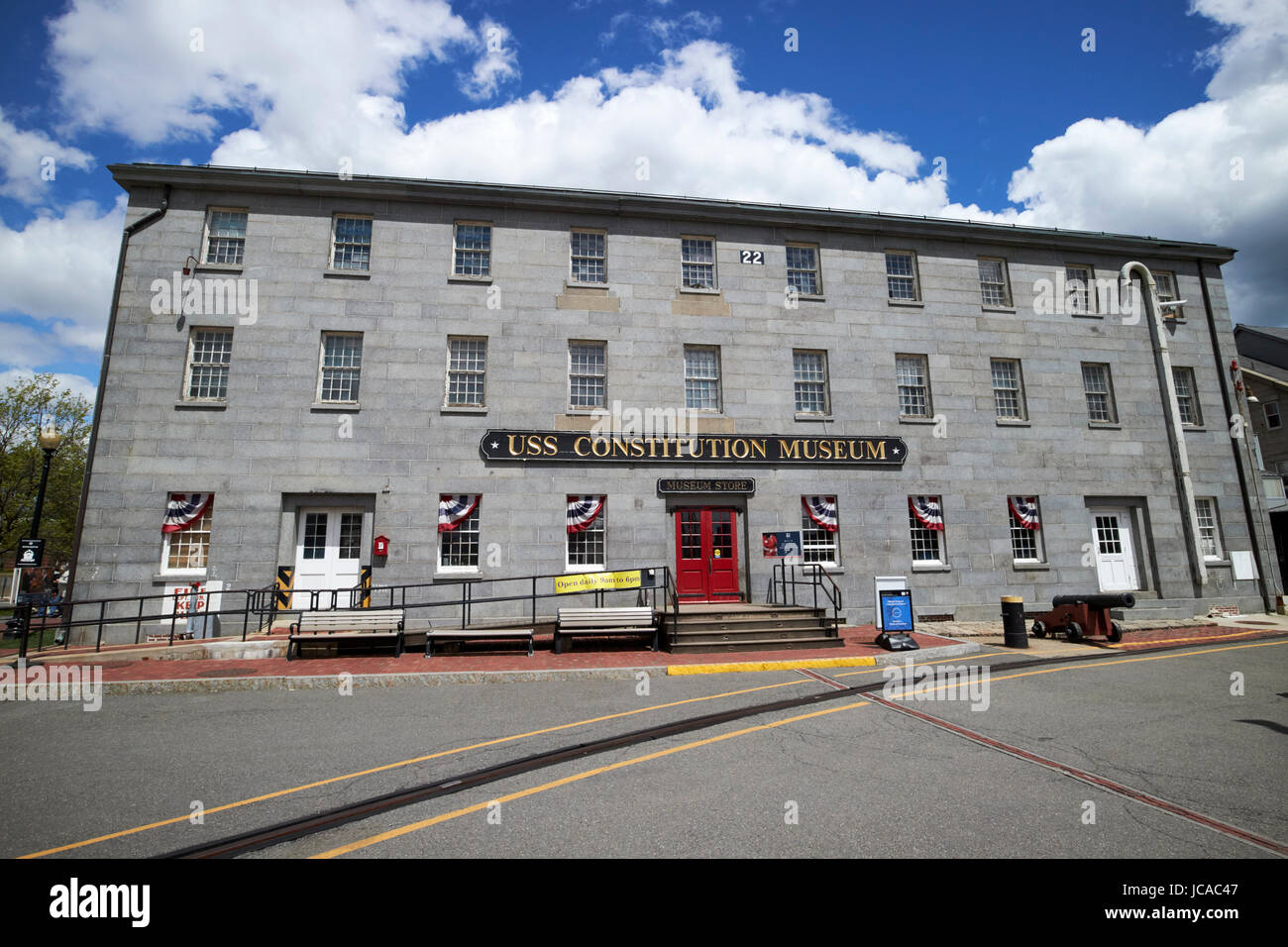 USS Constitution museo charlestown navy yard Boston STATI UNITI D'AMERICA Foto Stock
