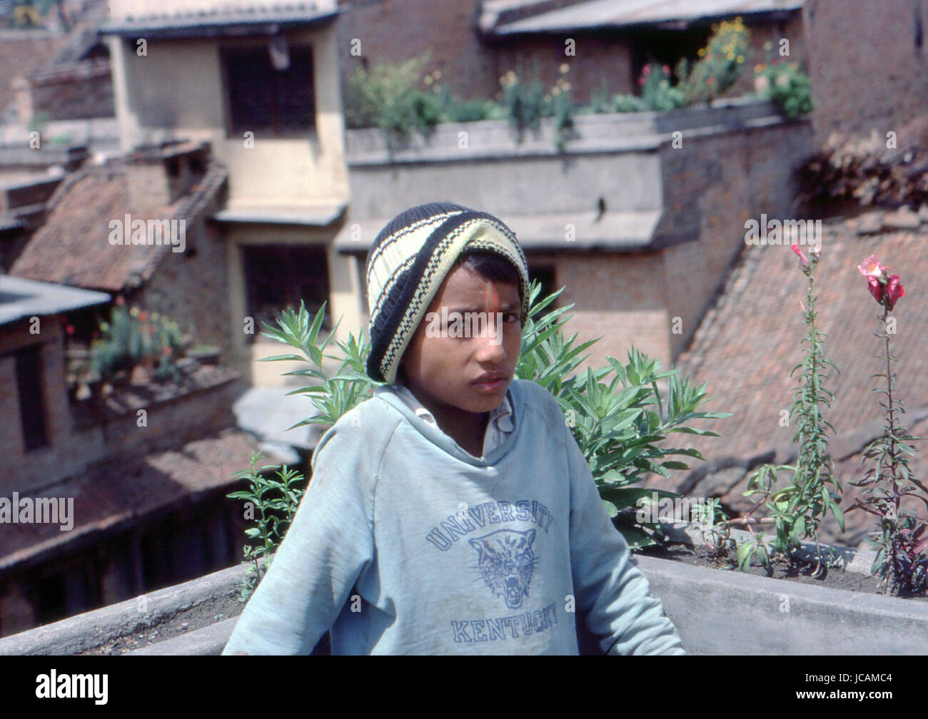 Reportage Nepal 1980. Di Katmandu, Foto Stock