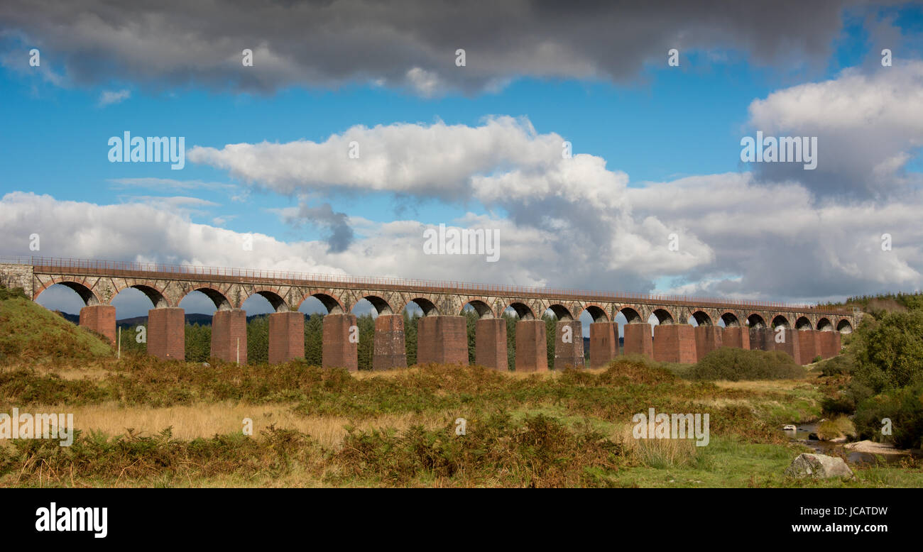 Gatehouse of Fleet vecchio viadotto ferroviario Foto Stock