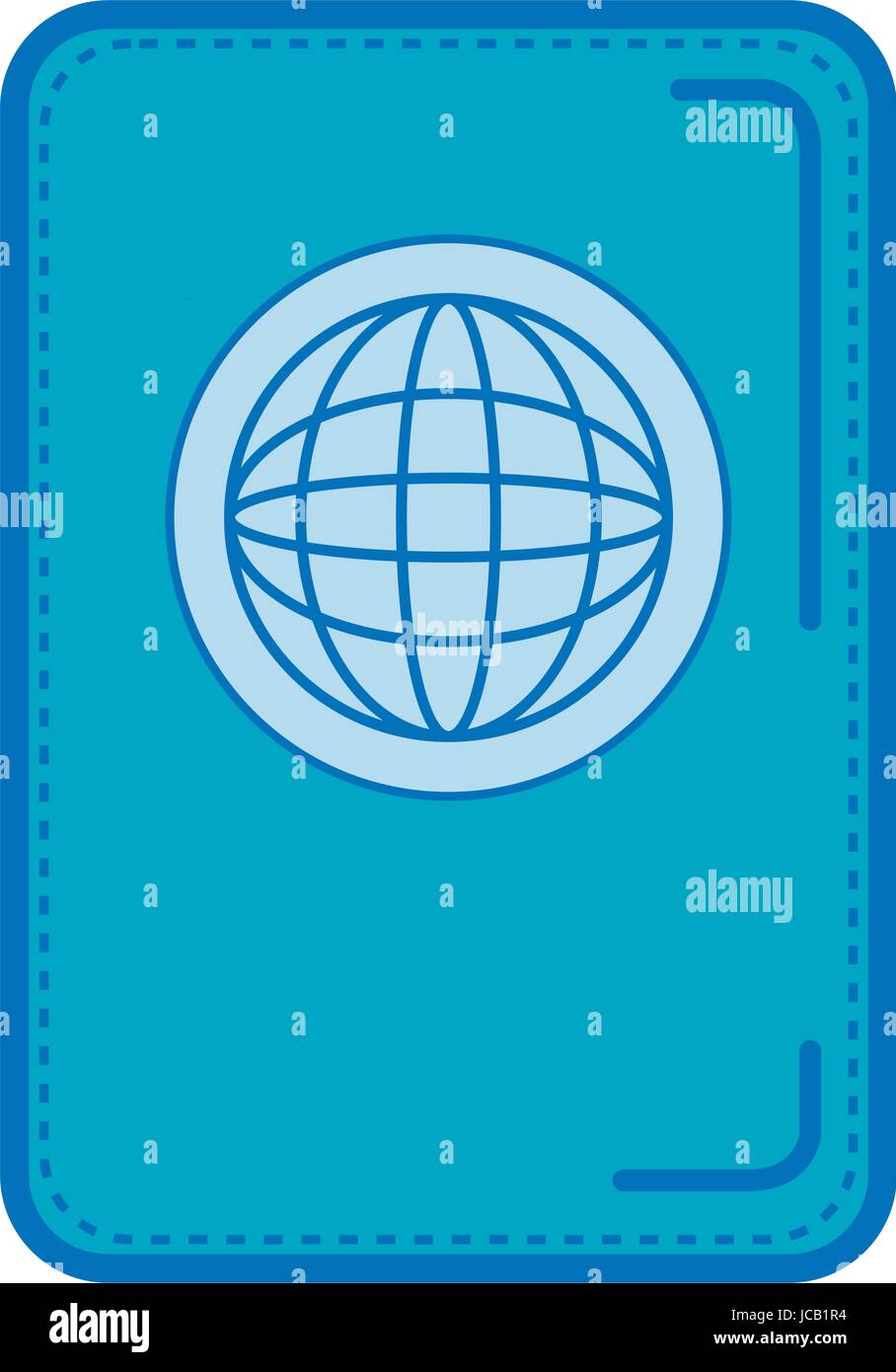 Passaporto Documento icona isolato Illustrazione Vettoriale