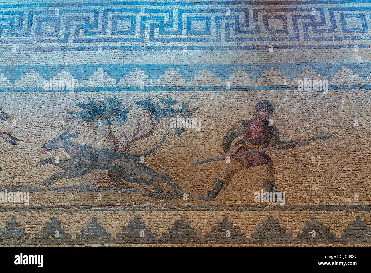 Paphos parco archeologico, mosaici, zona porto, aeroporto di Paphos, Cipro Foto Stock