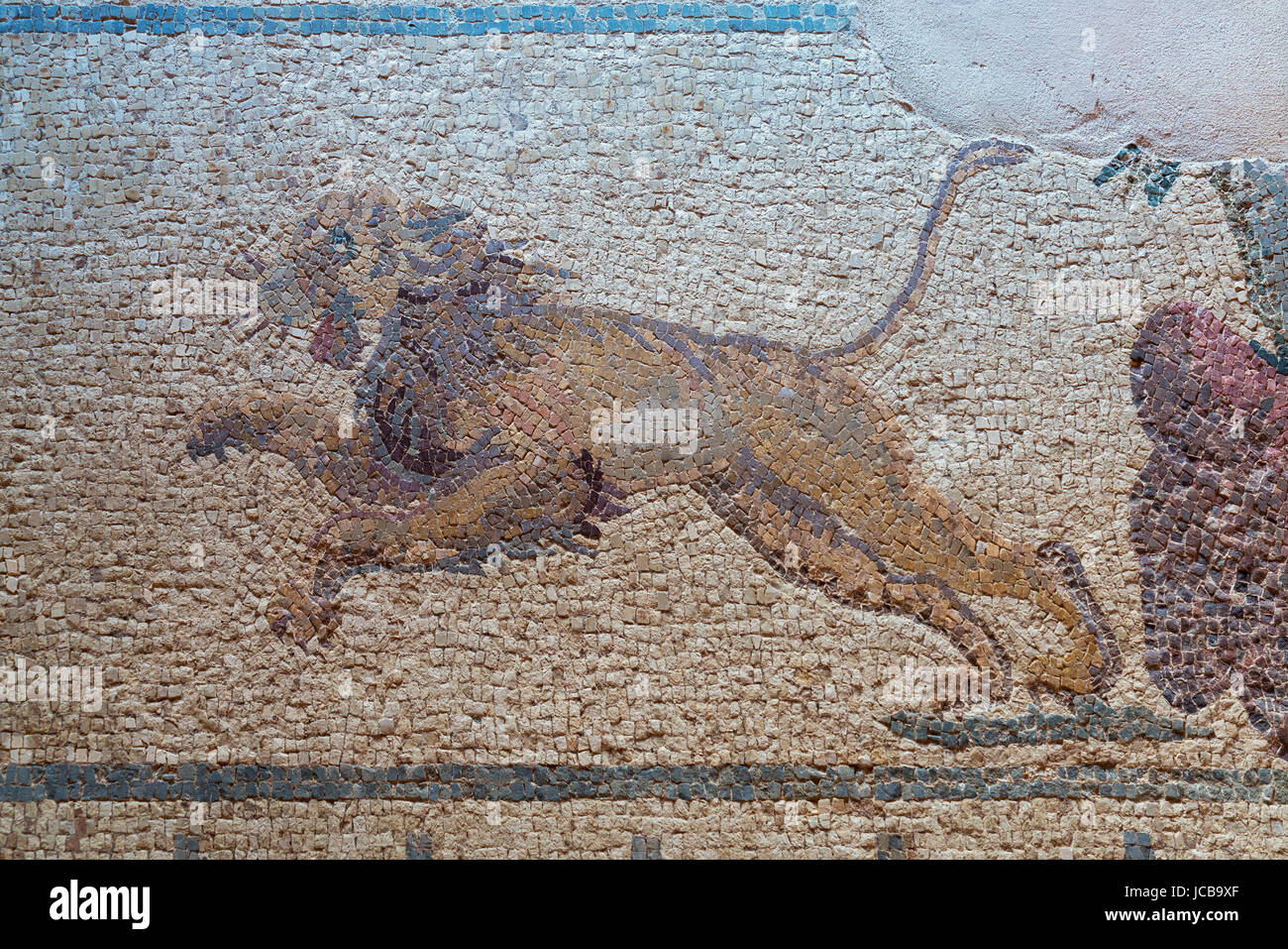 Paphos parco archeologico, mosaici, zona porto, aeroporto di Paphos, Cipro Foto Stock