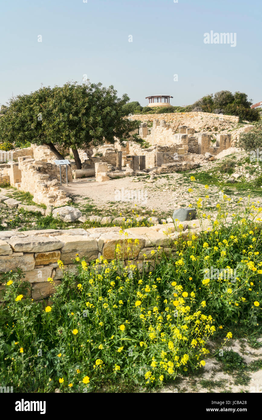 Kourion sito archeologico, vicino a Limassol Limassol Cipro del Sud Foto Stock