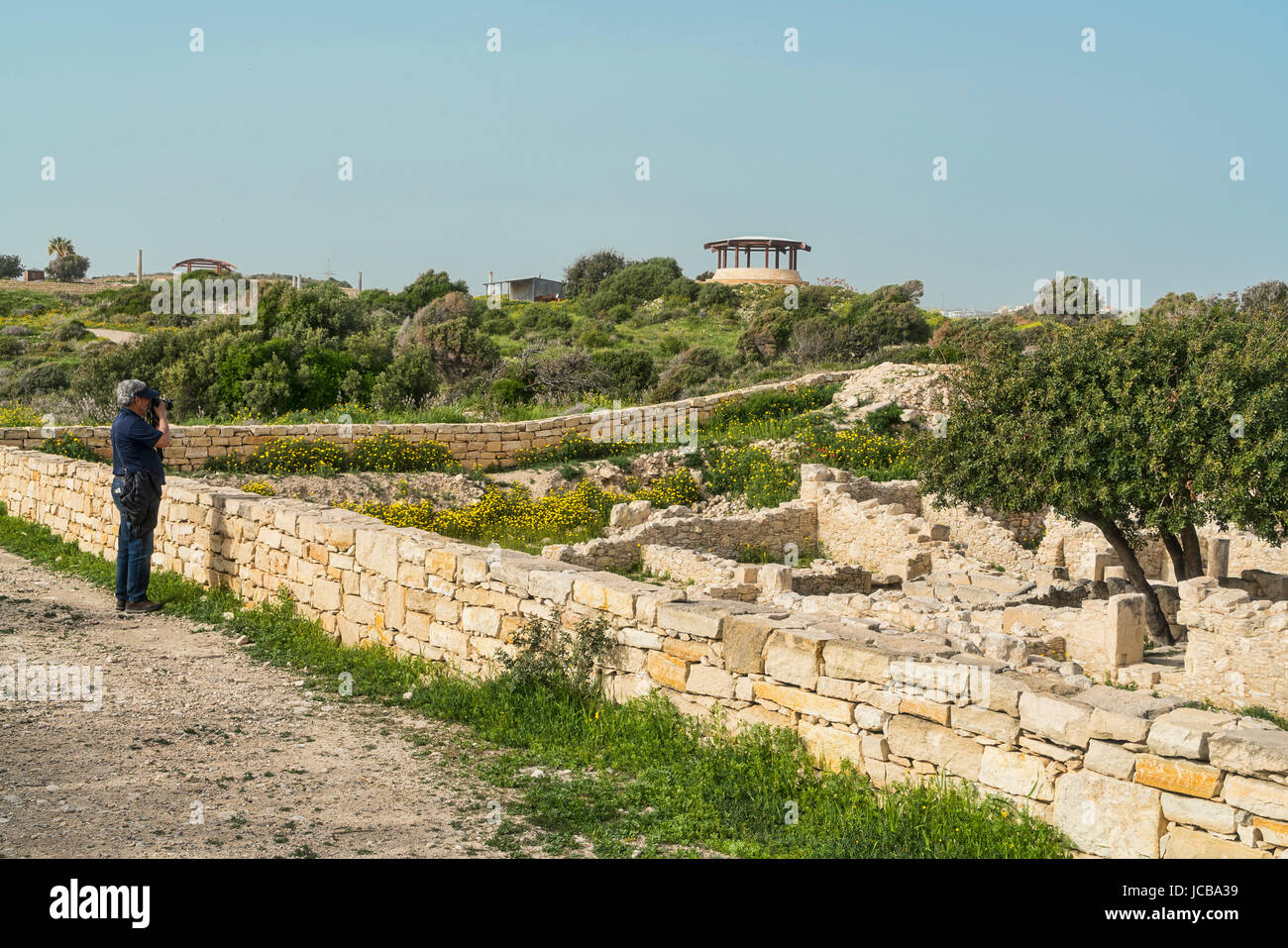 Kourion sito archeologico, vicino a Limassol Limassol Cipro del Sud Foto Stock