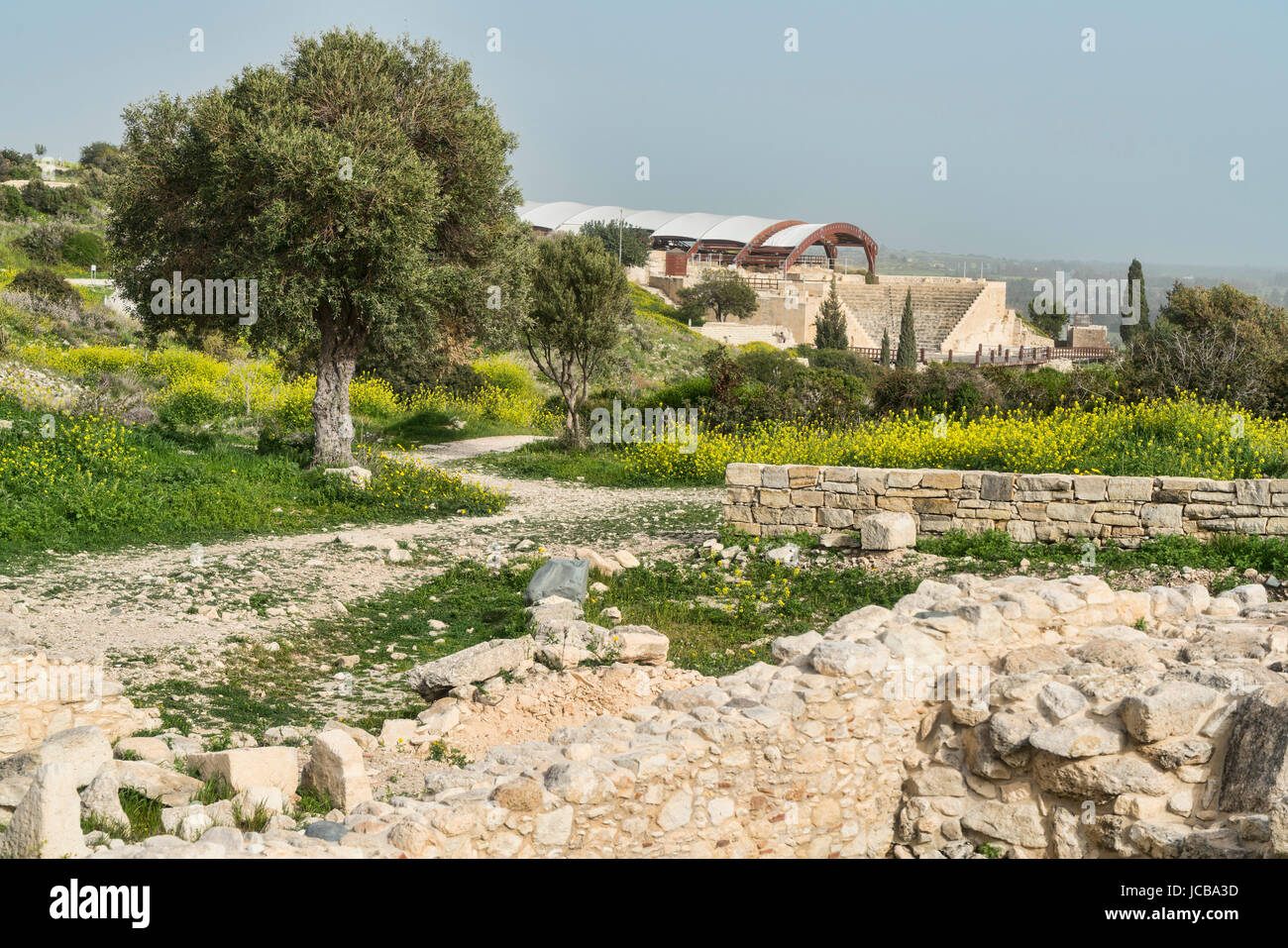 Kourion sito archeologico, vicino a Limassol Limassol Cipro del Sud Foto Stock