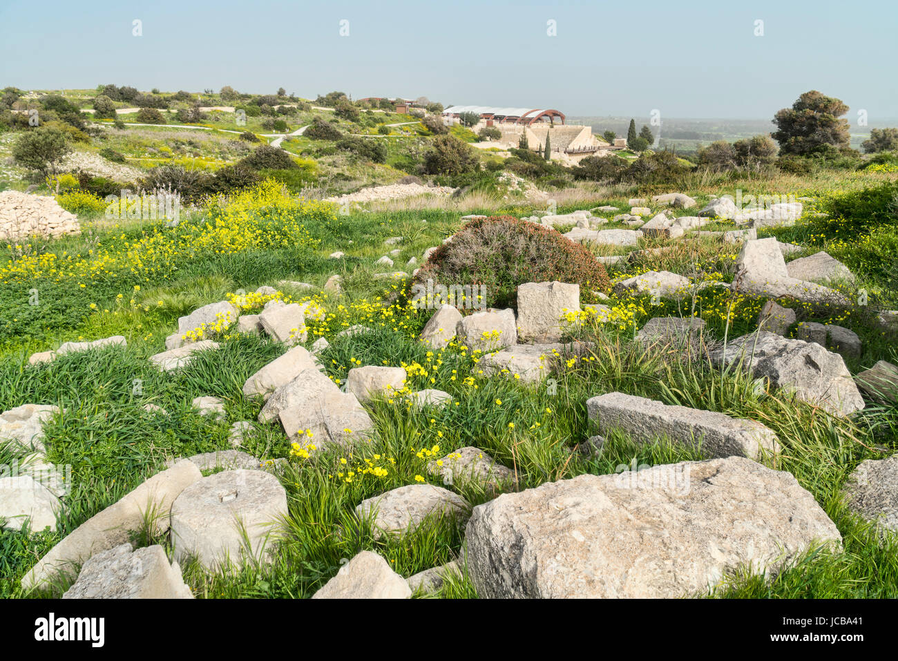 Kourion sito archeologico, vicino a Limassol Limassol Cipro del Sud Foto Stock
