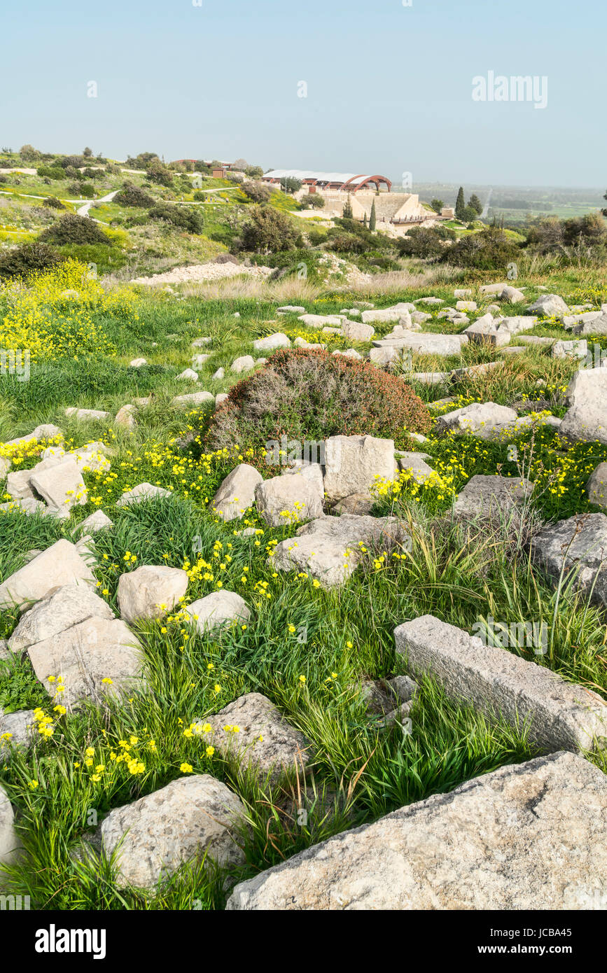 Kourion sito archeologico, vicino a Limassol Limassol Cipro del Sud Foto Stock