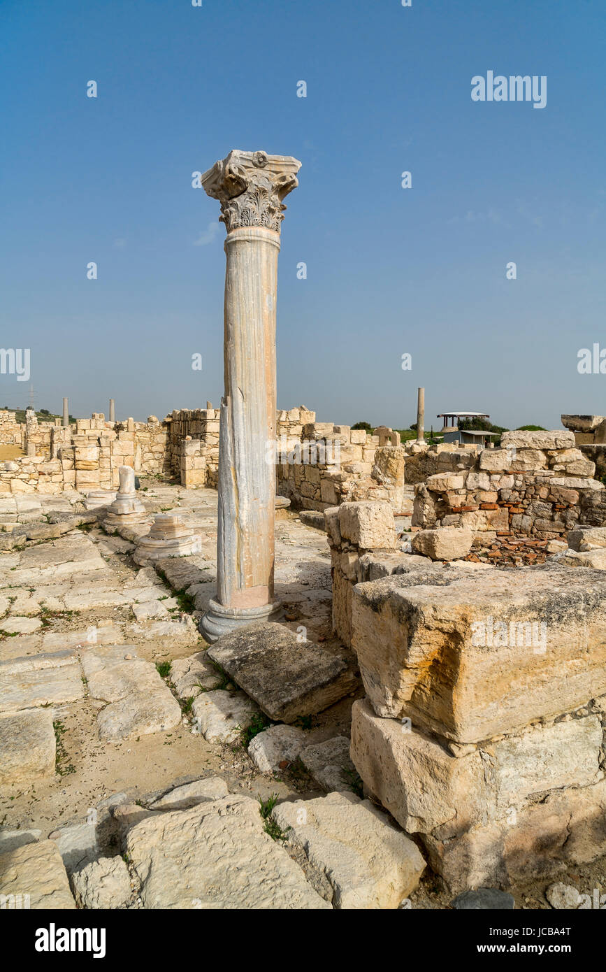 Kourion sito archeologico, vicino a Limassol Limassol Cipro del Sud Foto Stock
