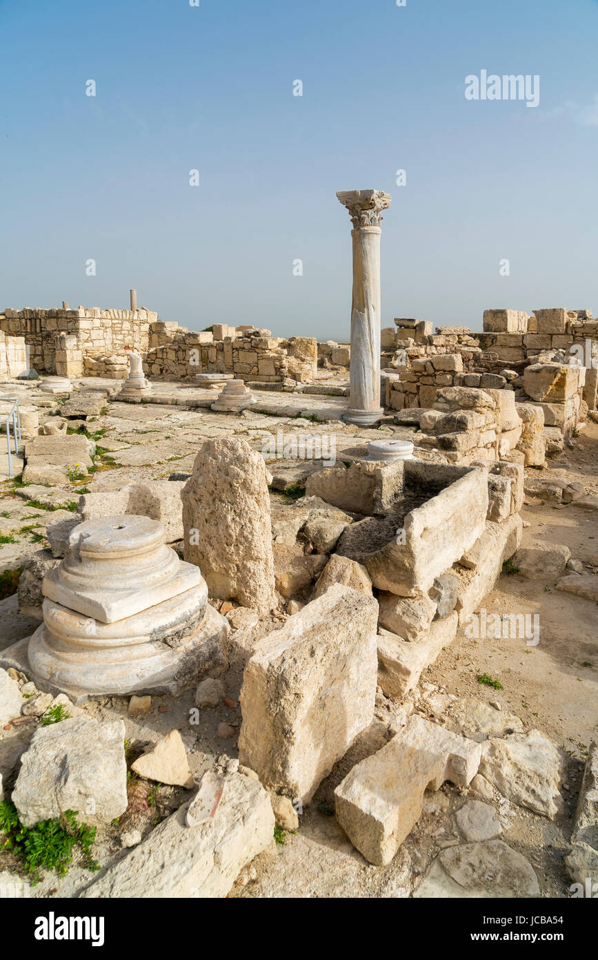 Kourion sito archeologico, vicino a Limassol Limassol Cipro del Sud Foto Stock