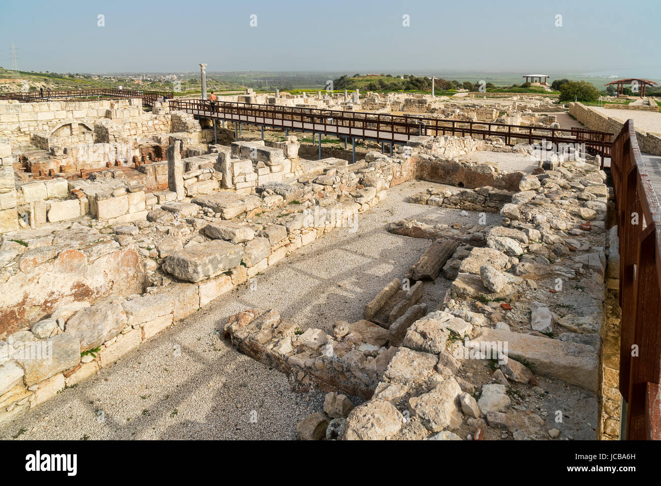 Kourion sito archeologico, vicino a Limassol Limassol Cipro del Sud Foto Stock