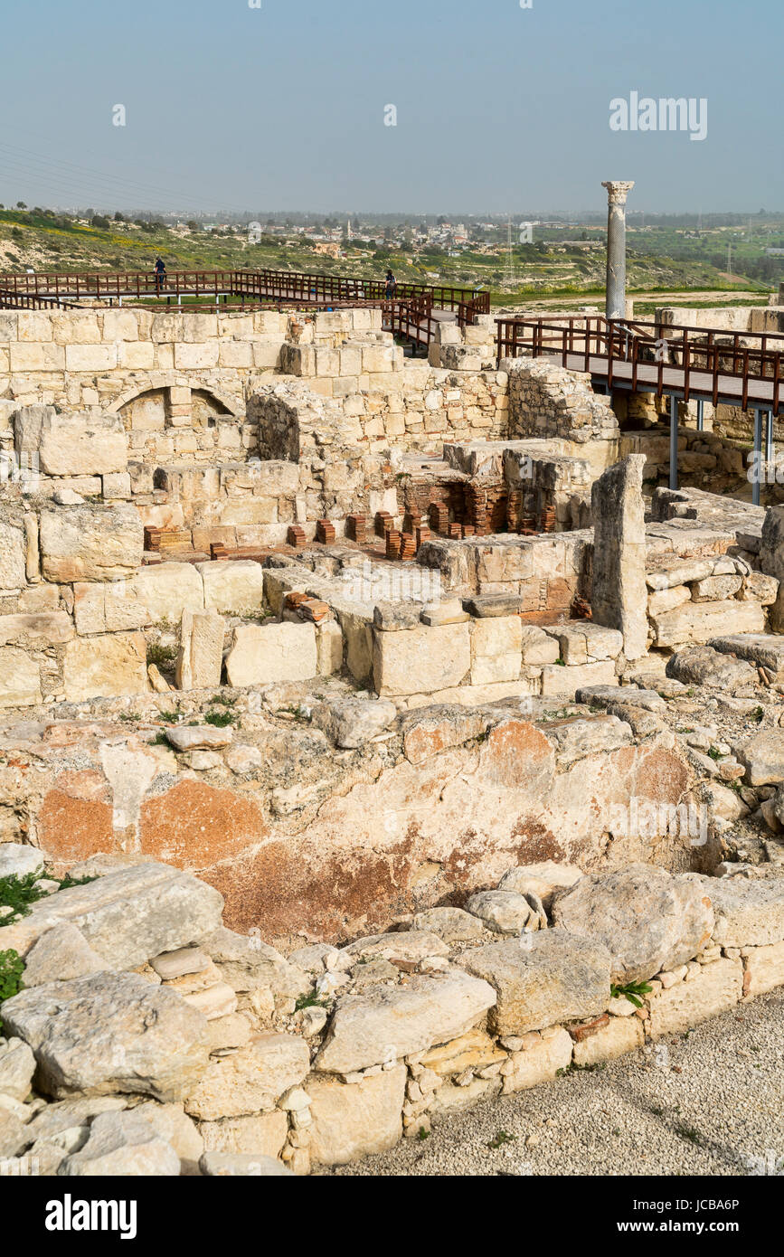 Kourion sito archeologico, vicino a Limassol Limassol Cipro del Sud Foto Stock