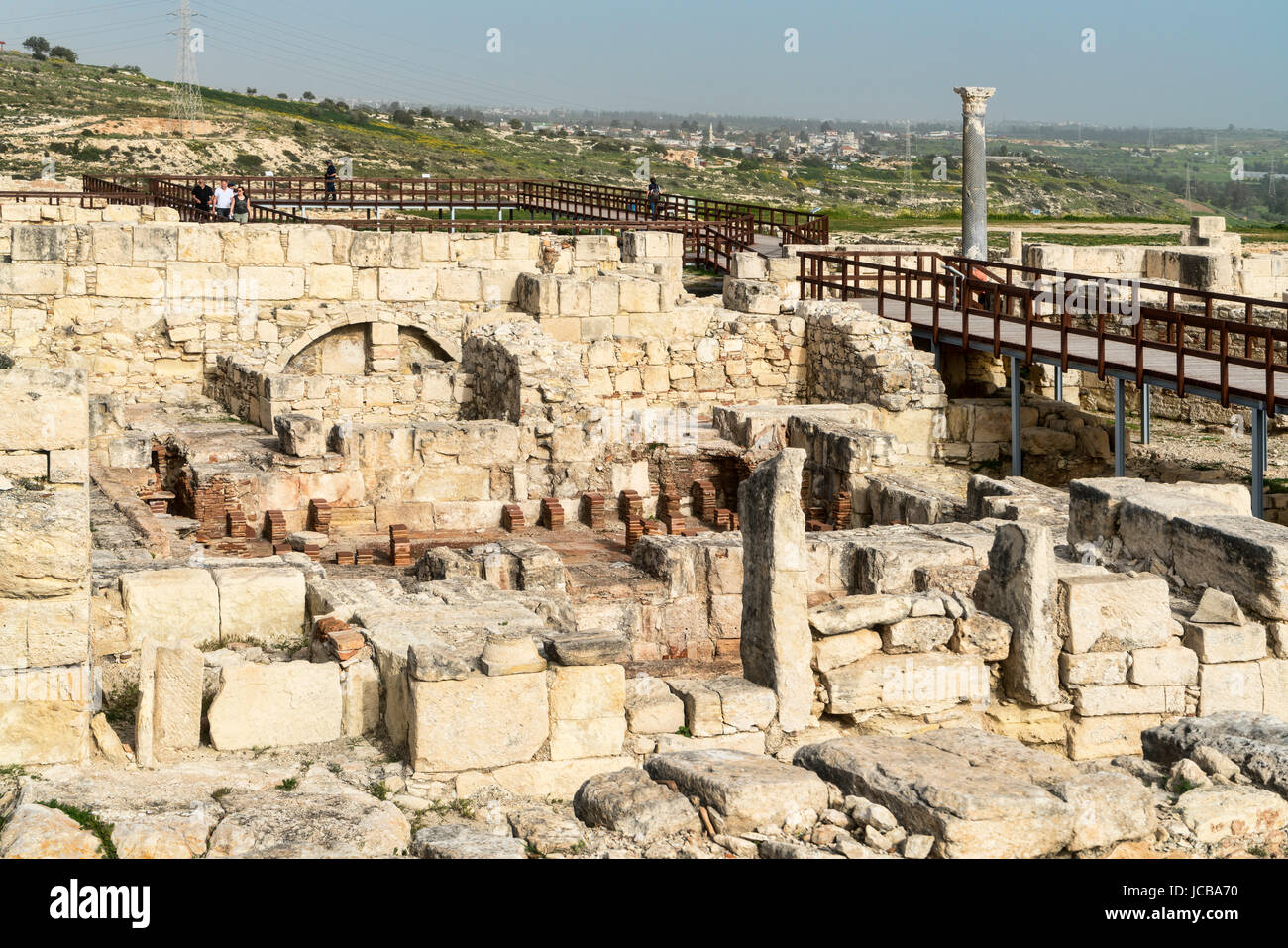 Kourion sito archeologico, vicino a Limassol Limassol Cipro del Sud Foto Stock