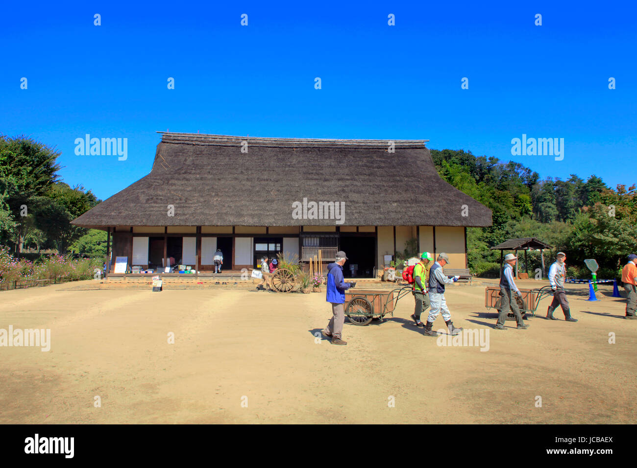 Satoyama vecchio casale parco nella città Musashi-Murayama Tokyo Giappone Foto Stock