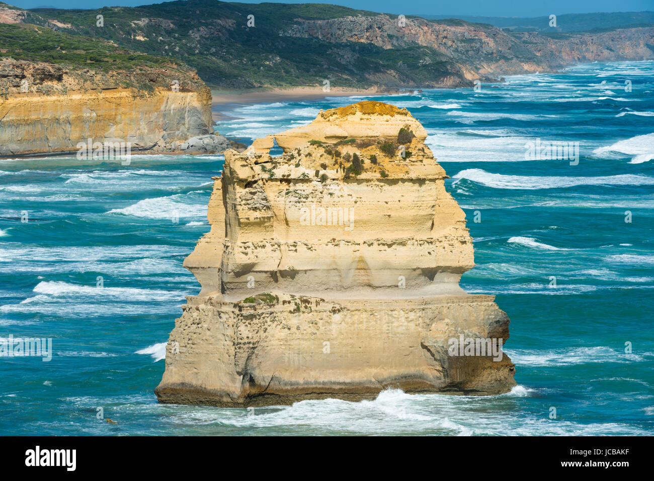 I dodici apostoli fuori la Great Ocean Road, Australia. Foto Stock