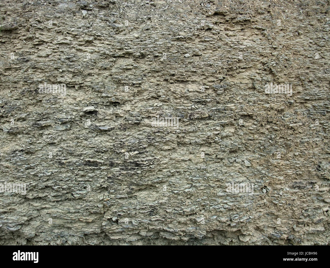 Telaio completo sullo sfondo di un fragile stratificata struttura in pietra Foto Stock