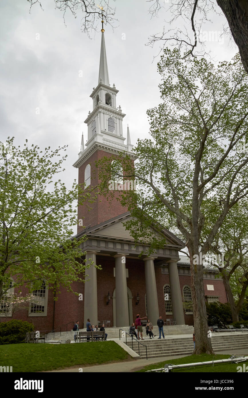 La Harvard University campus memorial hall cambridge Boston STATI UNITI D'AMERICA Foto Stock