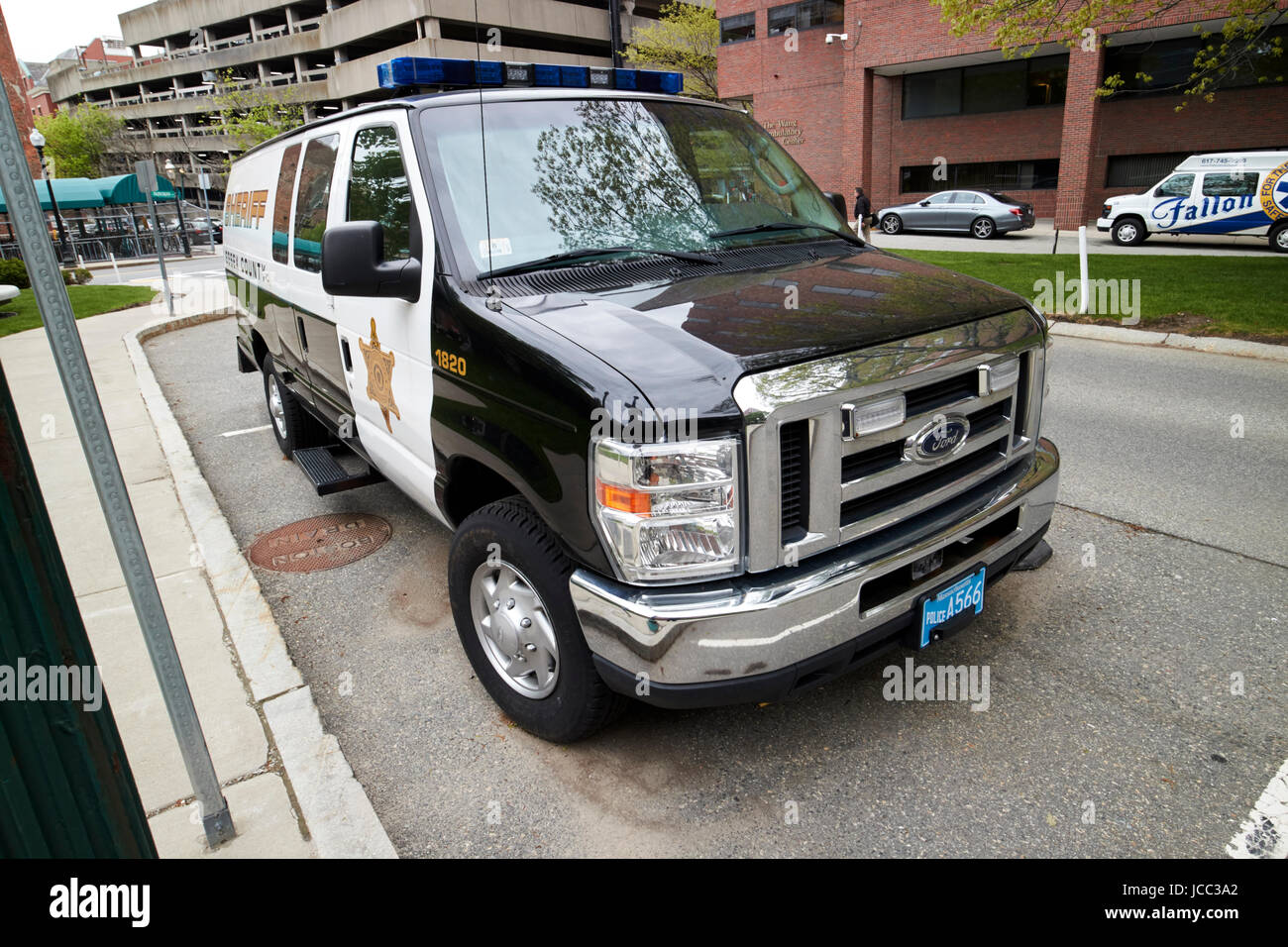 Essex County sheriff ford van veicolo patrol Boston STATI UNITI D'AMERICA Foto Stock