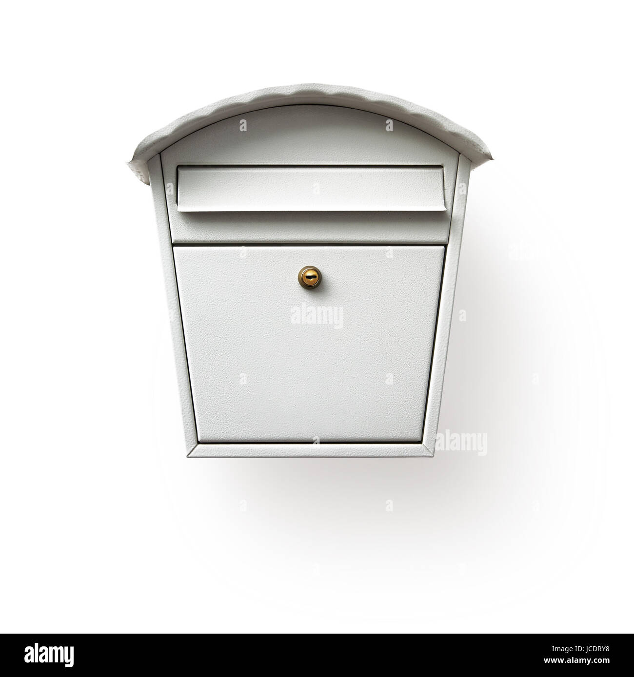 Mailbox isolati su sfondo bianco, percorso di clipping incluso Foto Stock