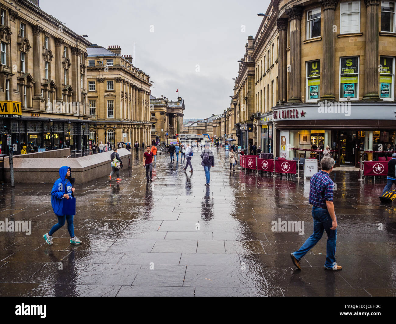 Grey Street, Newcastle upon Tyne Foto Stock