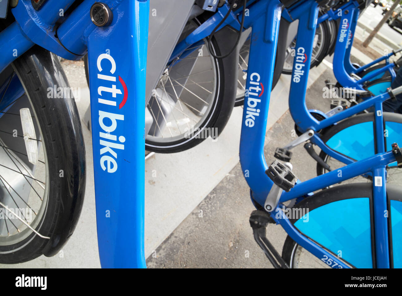 Citibike bike sharing New York City USA Foto Stock