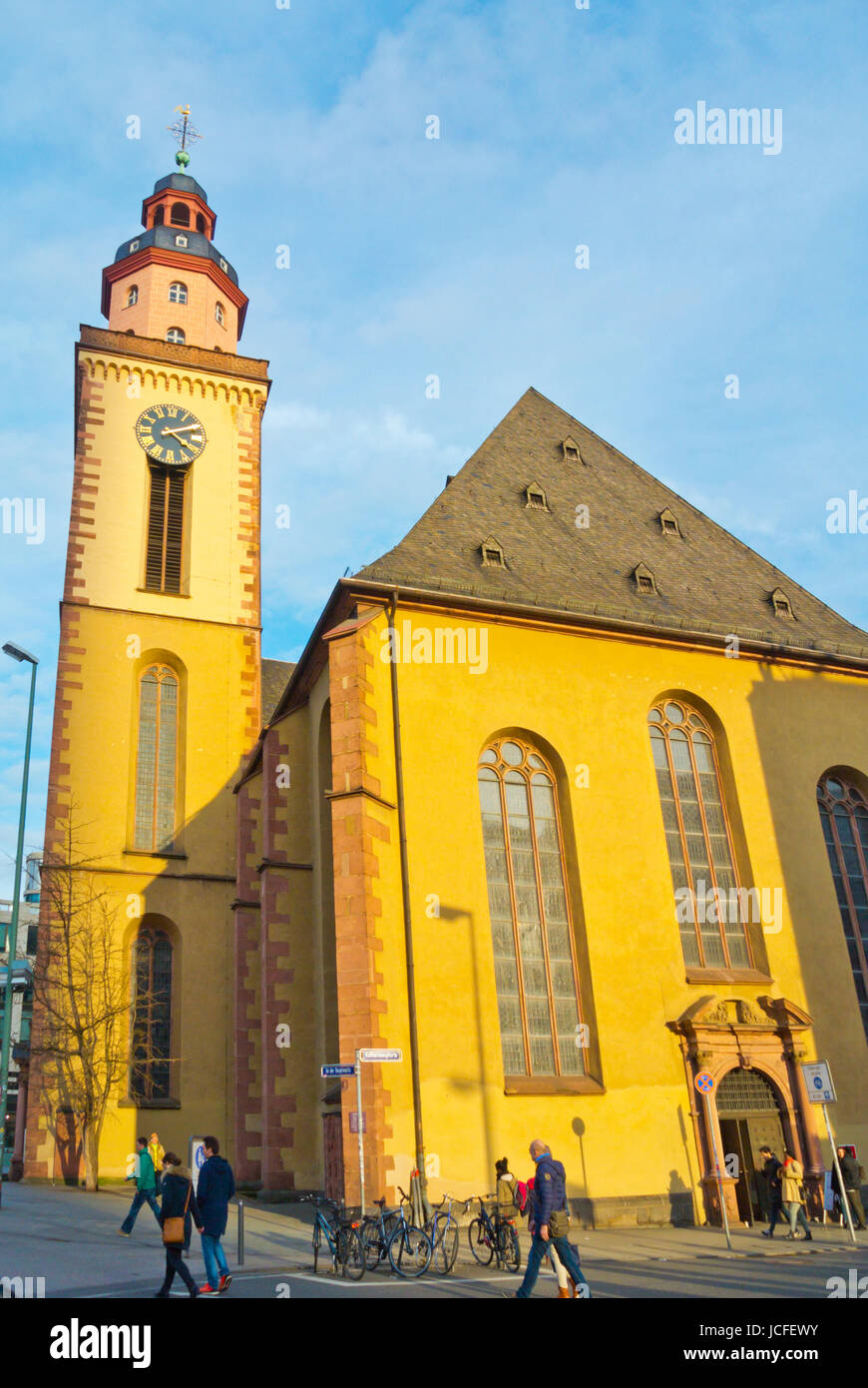 Katharinenkirche, Santa Caterina, Rossmarkt, Frankfurt am Main, Hesse, Germania Foto Stock