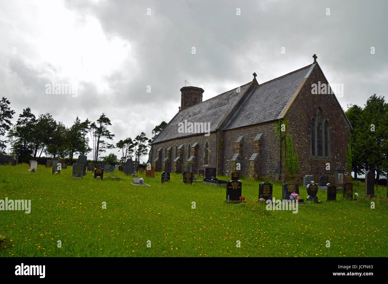 Chiesa della Santa Trinità, Llanybri, Carmarthenshire, Galles Foto Stock