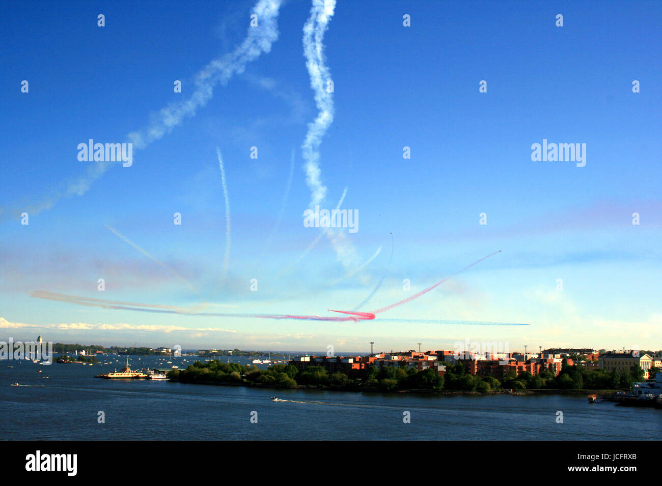 In Airshow Helsinki - frecce rosse - 2017 Foto Stock