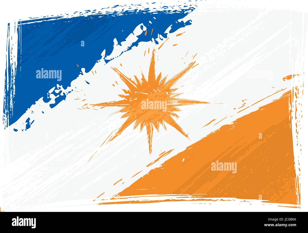 Grunge Tocantins bandiera Illustrazione Vettoriale