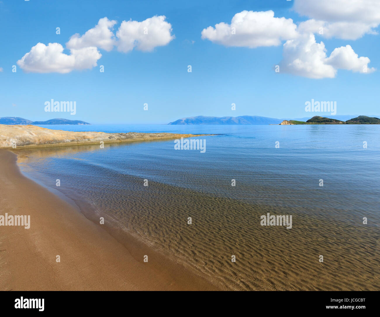 Spiaggia Di Sabbia Mattina Del Paesaggio Narta Laguna