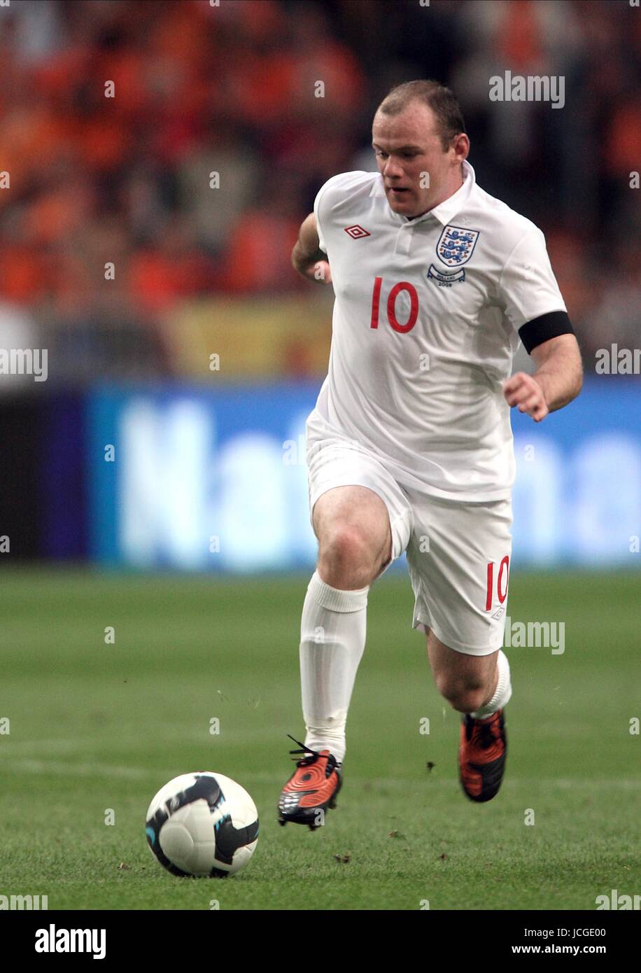 WAYNE ROONEY, Inghilterra, Olanda V INGHILTERRA, amichevole internazionale, 2009 Foto Stock