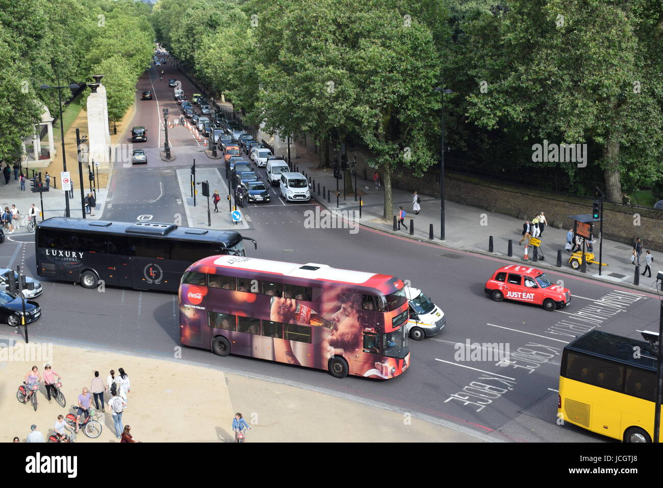 Wellington Arch e Hyde Park 2016 Foto Stock