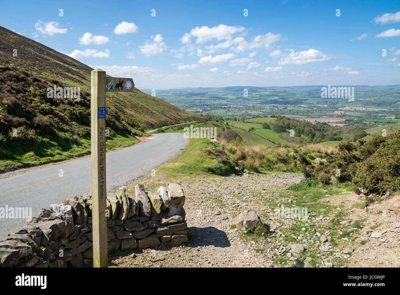 Moel Famau country park vicino a Ruthin, il Galles del Nord. Foto Stock