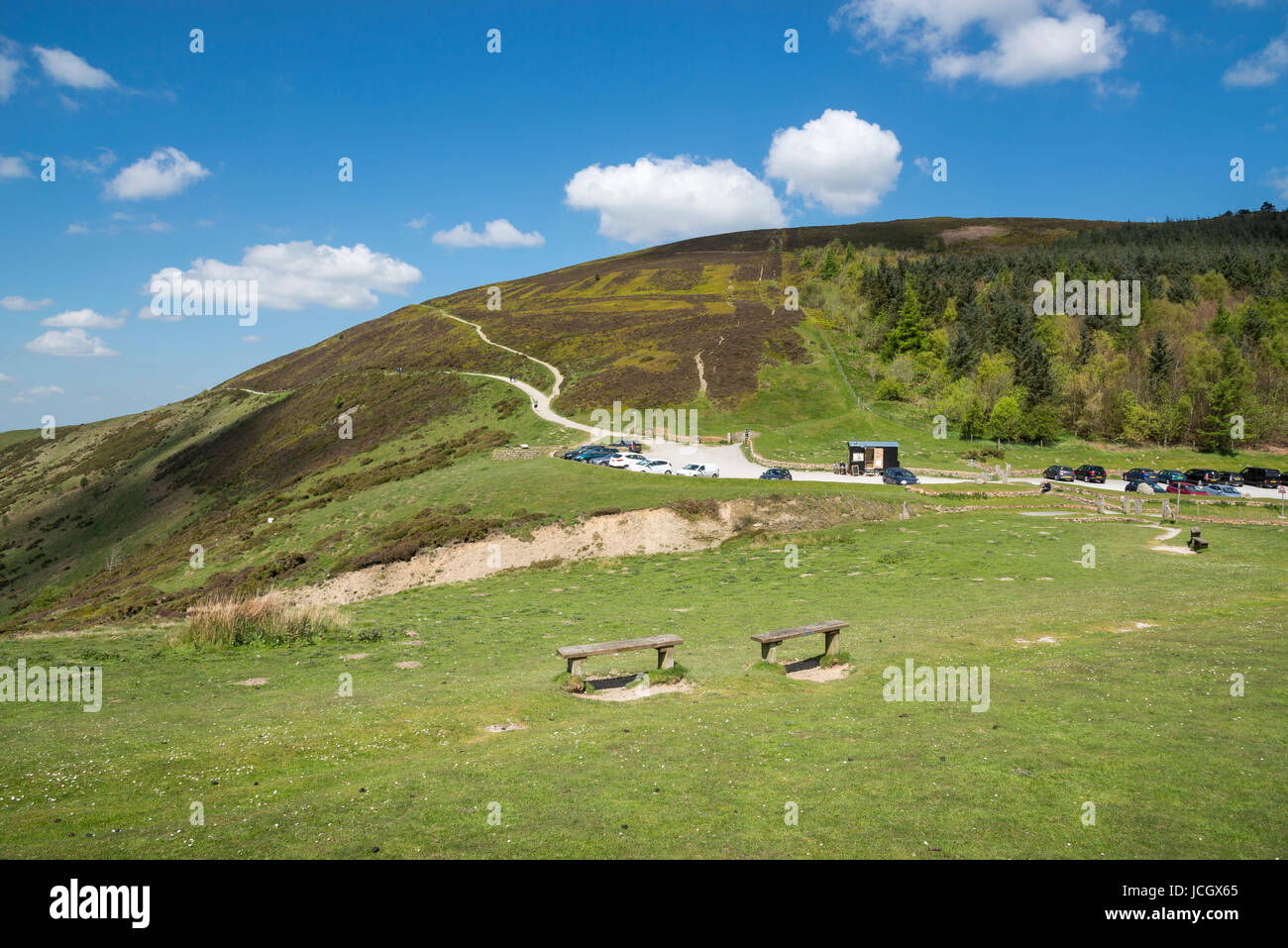 Moel Famau country park vicino a Ruthin, il Galles del Nord. Foto Stock