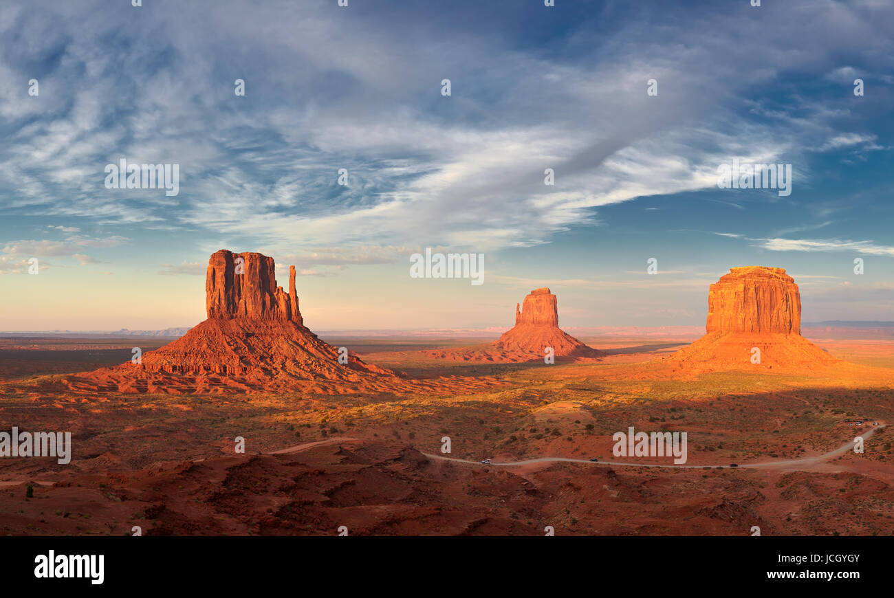 Il Monument Valley, Arizona, Stati Uniti Foto Stock