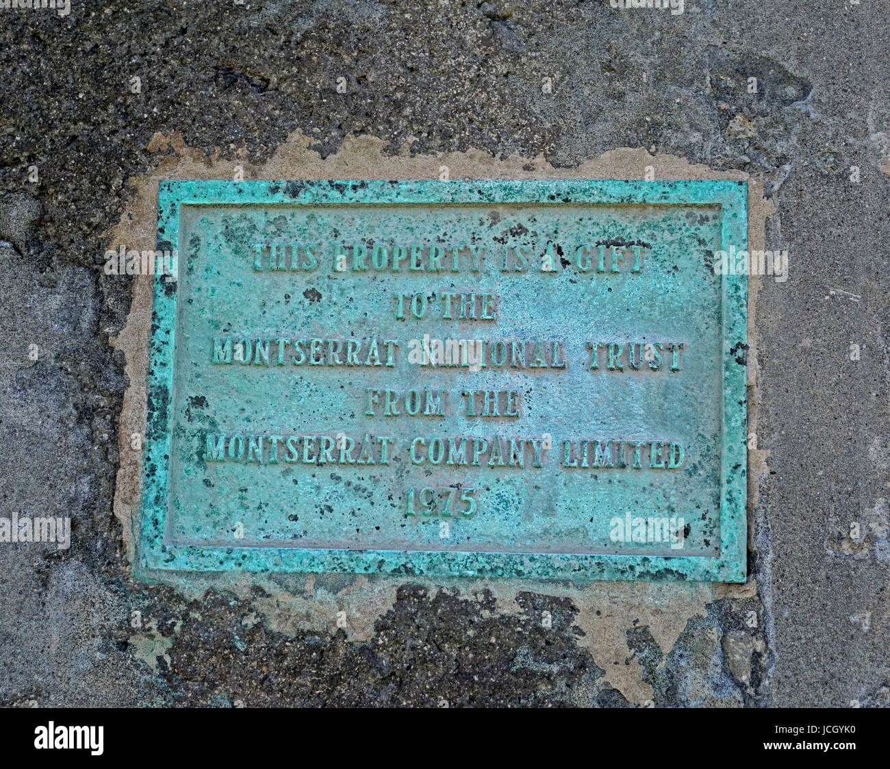 Segno di Montserrat Foto Stock