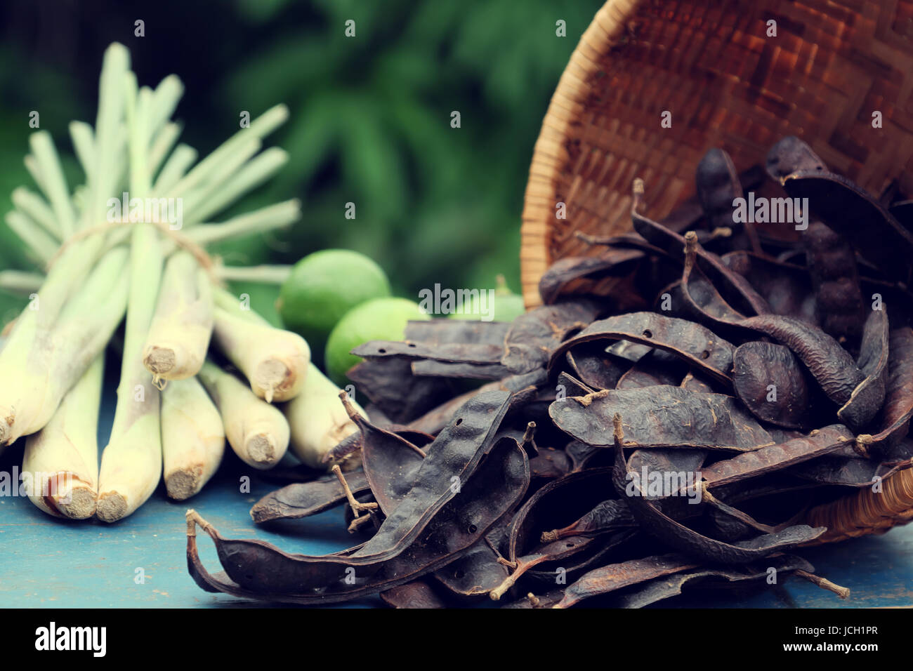 Ingrediente a base di erbe per la cura dei capelli a casa da soap berry, limone, citronella pianta, tutti i materiali bollire con acqua per rendere la natura shampoo Foto Stock Ingrediente a base di erbe per la cura dei capelli a casa da soap berry, limone, citronella pianta, tutti i materiali bollire con acqua per rendere la natura shampoo Foto Stock