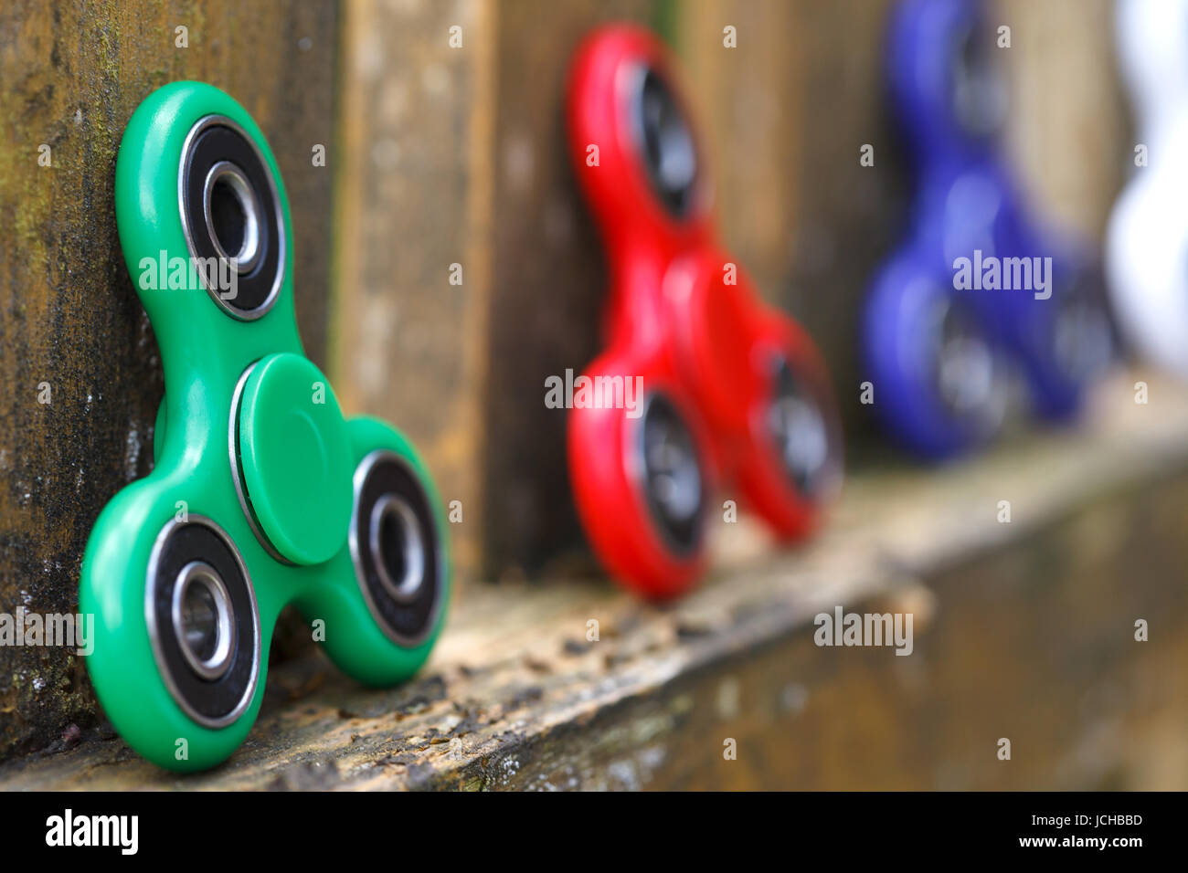 Anti-stress e relax gli si agitano, spinner per persone esauste Foto Stock
