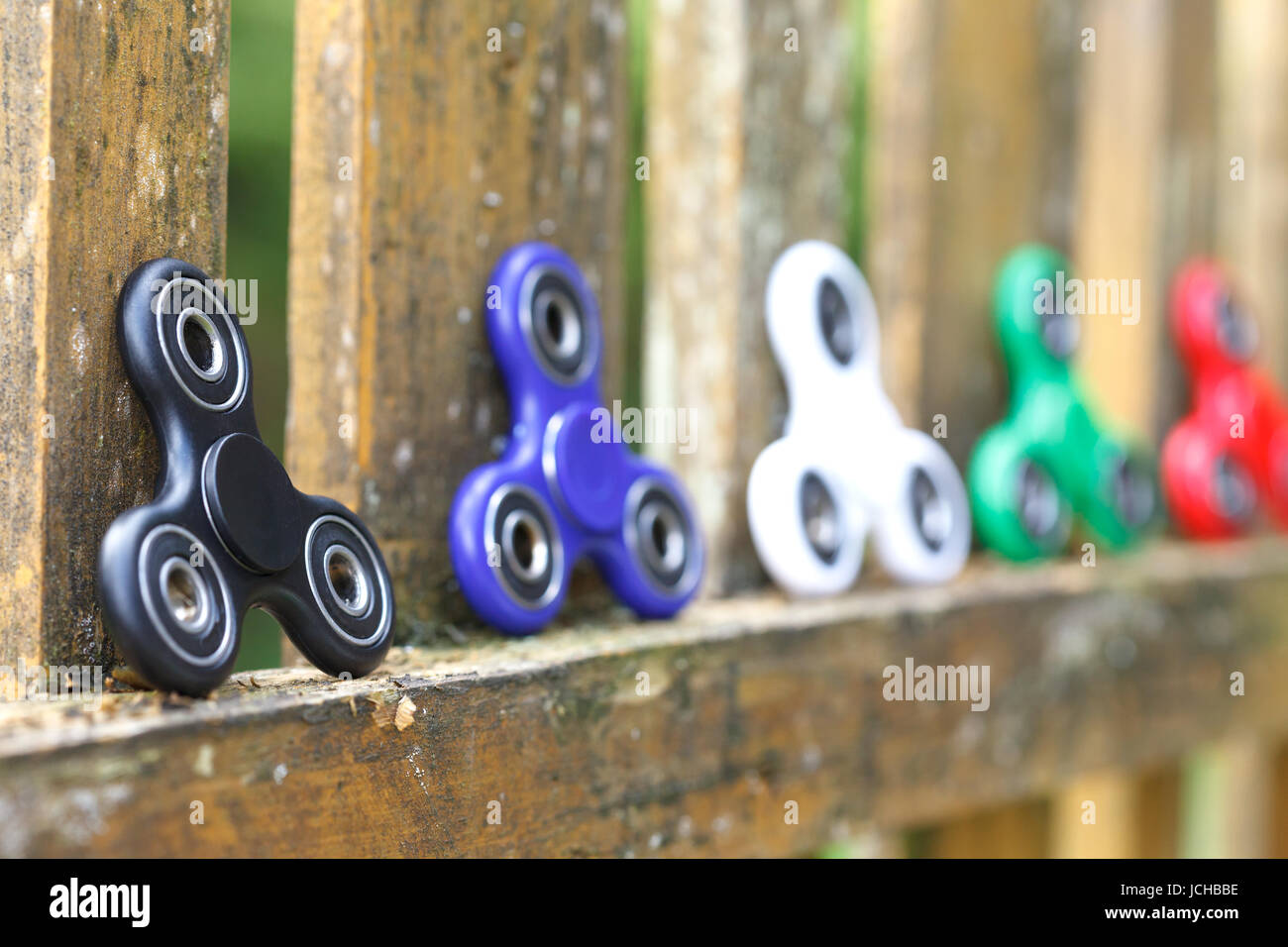 Anti-stress e relax gli si agitano, spinner per persone esauste Foto Stock