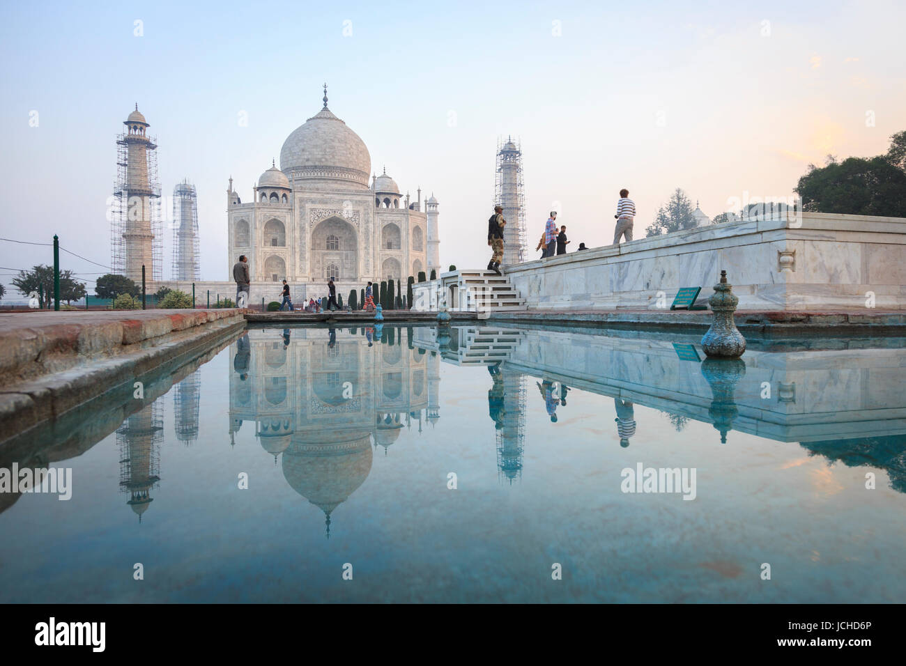 Taj Mahal, Uttar Pradesh, Indien Foto Stock